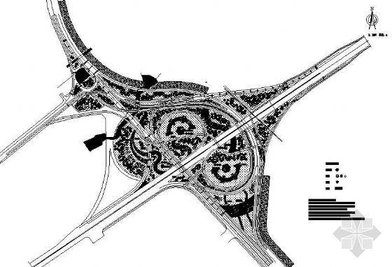 北京街区绿地绿化设计资料下载-某综合立交桥公共绿地绿化设计