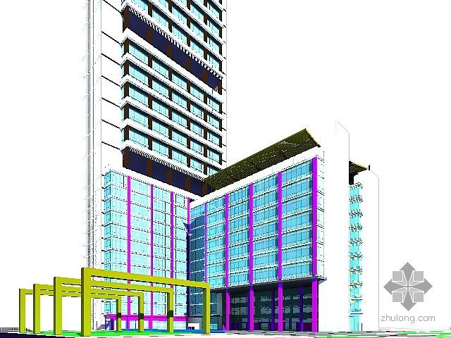 福州建筑模型资料下载-商业建筑模型
