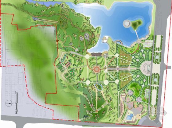 小镇概念性规划设计方案资料下载-河北迁安公园全套概念性规划设计方案