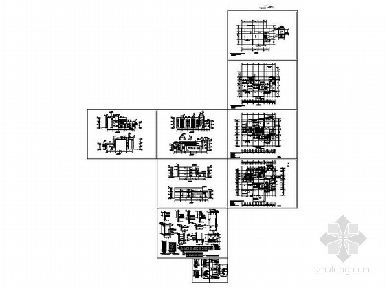 [合肥]某小区三层六班幼儿园建筑扩初图- 