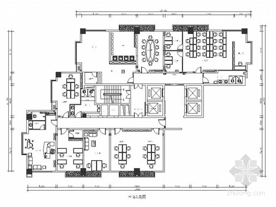 办公室室内装修CAD图纸资料下载-[江西]精品电子设备公司现代办公室室内装修施工图（含效果）