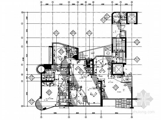 [杭州]名师豪宅样板房室内装修CAD施工图（含实景图）