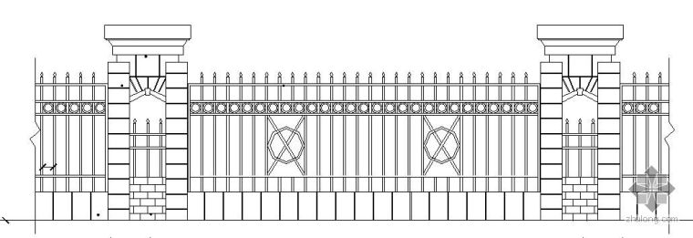 中式景观拱门详图做法资料下载-经典景观栏杆详图做法
