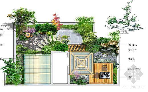 手绘屋顶花园快题设计方案资料下载-某屋顶花园方案设计