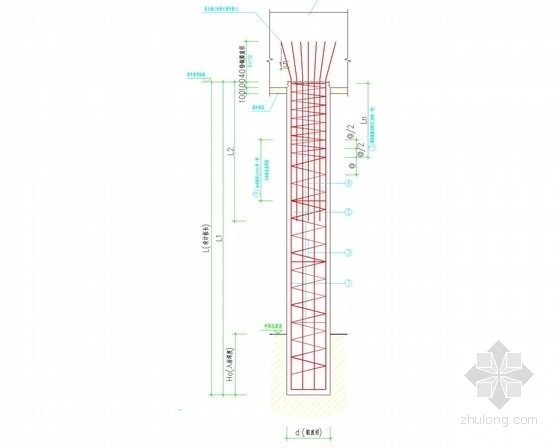 松木桩基础图纸资料下载-高层住宅机械钻孔嵌岩灌注桩基础施工图