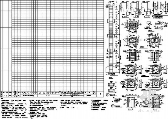 钢骨柱混凝土柱资料下载-[广东]钢骨（钢管芯）混凝土柱大样及柱表
