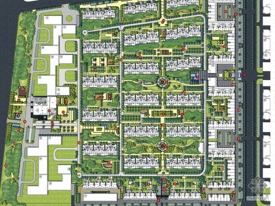 银川住宅设计资料下载-银川生态居住区景观设计方案