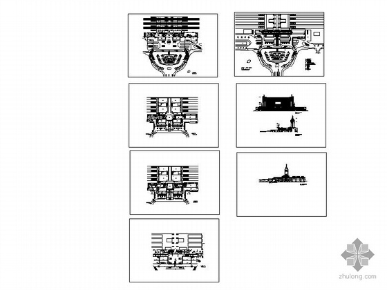 某火车站方案设计图- 