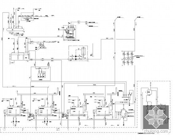 [内蒙古]大型知名星级酒店暖通空调系统设计施工图（形式全面 系统图多）-锅炉房系统原理图