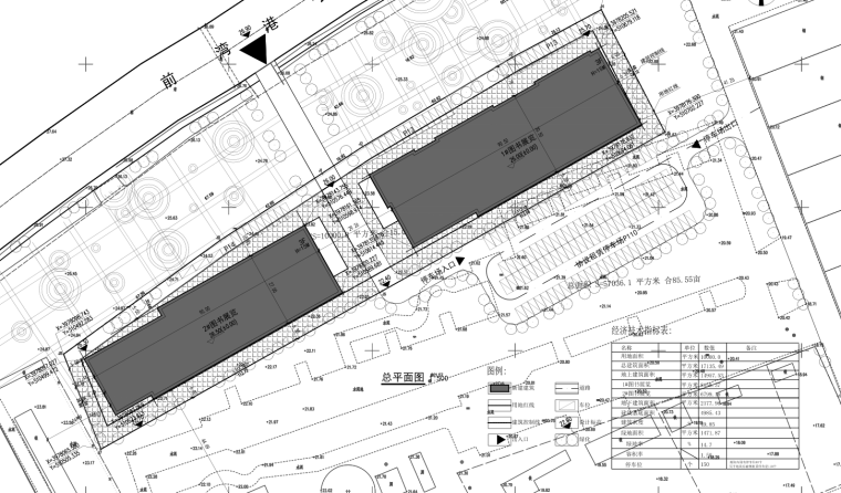 青岛文化娱乐中心项目招标文件及可行性研究报告（含图纸，设计方案）-总平面布置图·