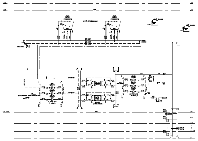 [广东]高层商业综合体暖通空调全系统设计施工图(机房设计)-T2办公楼24小时冷却水系统原理图.png