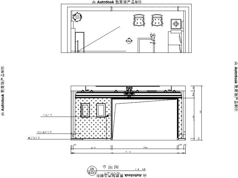 [北京]精装欧式三层别墅设计施工图-[北京]精装欧式三层别墅设计立面图