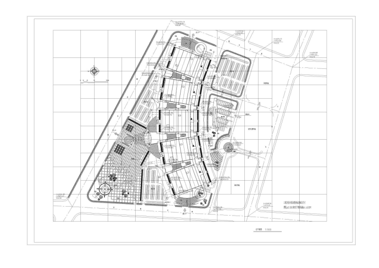 义乌福田市场建筑设计方案（施工图CAD）-义乌福田市场建筑设计