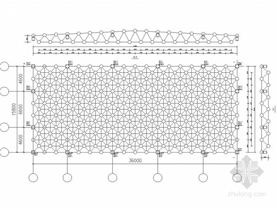 平板结构图资料下载-网架结构高精度铜合金项目办公楼、餐厅结构图