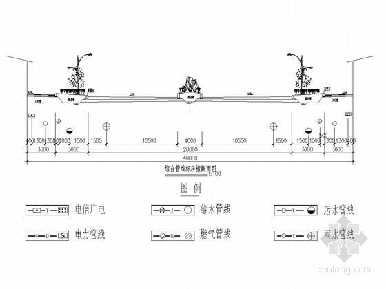 市政雨水汇水面积图资料下载-[四川]城市主干道排水管线工程施工图设计80张