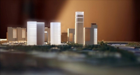 [江苏]现代风格新中心片区概念性规划设计方案-现代风格新中心片区城市设计方案模型