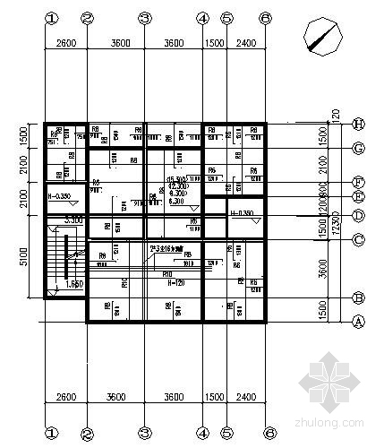 农村别墅建筑结构施工图- 