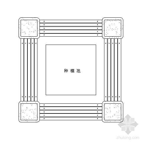 鹅卵石园路节点做法资料下载-小品园路坐凳灯具做法详图