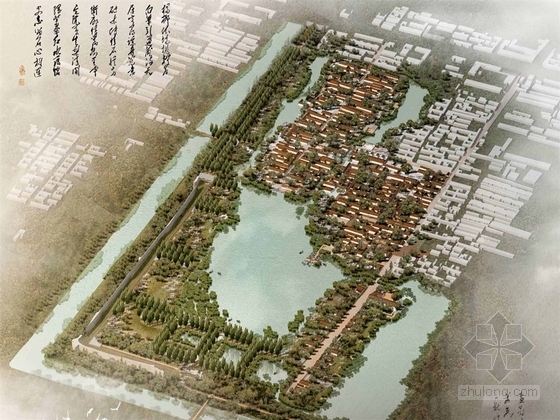 古城景观方案资料下载-[山东]历史文化古城东北角片区景观设计方案（北京著名景观设计公司）