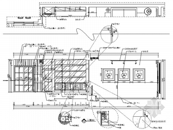 [上海]某现代风花园三层别墅室内装修施工图（含效果和设计文本）-F3立面