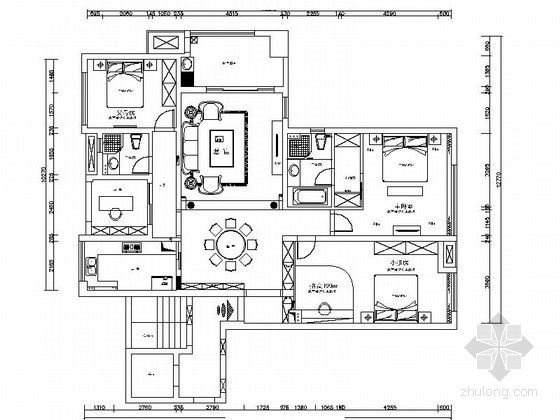 厨房欧式装修图资料下载-[绍兴]现代欧式三居室室内装修图（含效果）