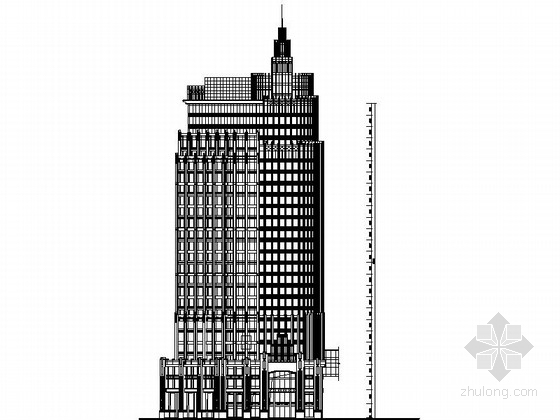 2层现代风格办公楼资料下载-[浙江]27层现代风格商业办公楼建筑设计施工图（知名设计公司）