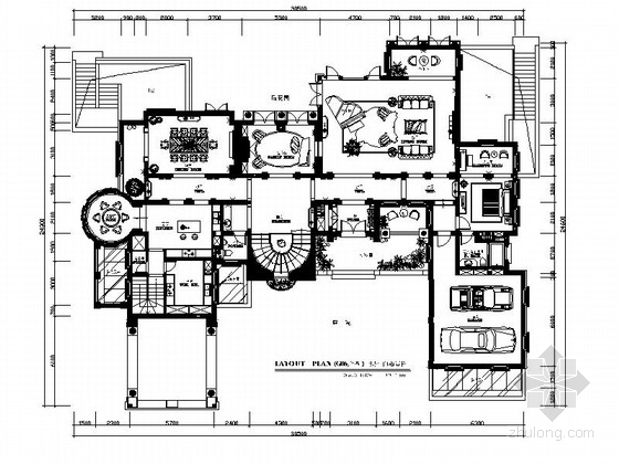 住宅9层大户型资料下载-[杭州]大户型传统欧式低调奢华别墅室内施工图（含效果图）