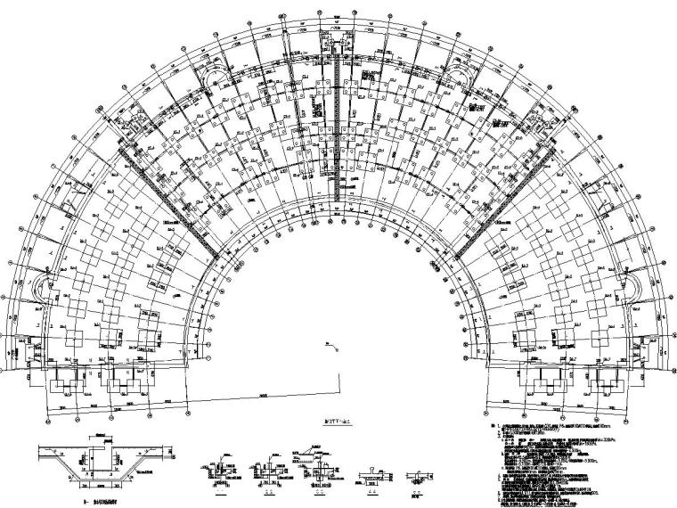贝尔略克酒庄平面图资料下载-孟克烛拉美食城结构施工图