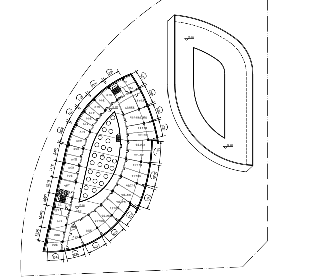 [成都]郫县文化中心建筑方案设计文本-四层平面图