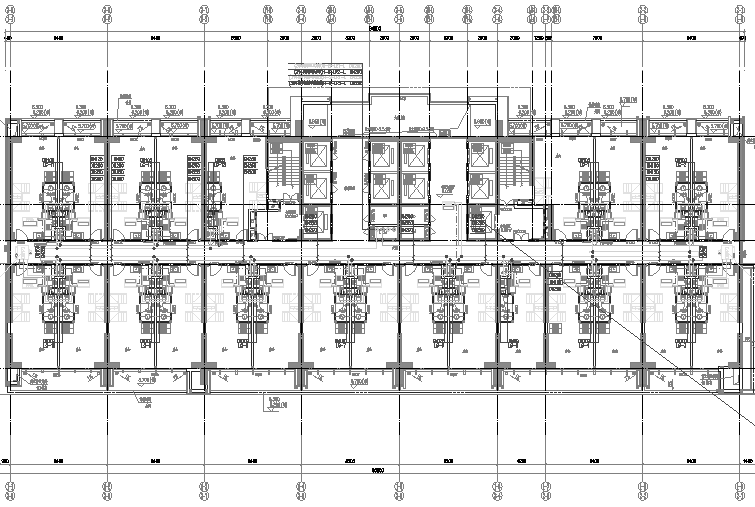 [贵州]超高层商业中心综合楼暖通空调全系统设计施工图(地下8层)-1、2栋二层空调水管平面图.png