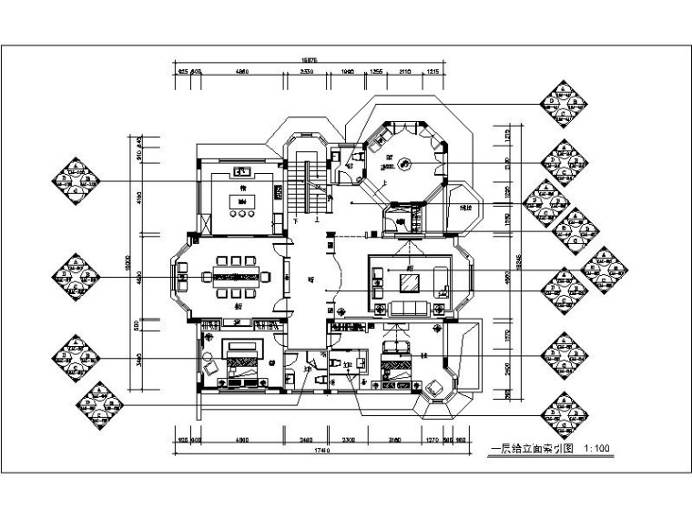 中式别墅施工图模型资料下载-[深圳]中式别墅设计施工图（含效果图）