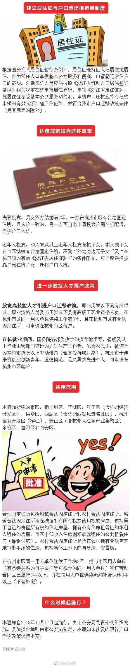 杭州落户政策将调整：两类投靠迁移政策适度放宽_1