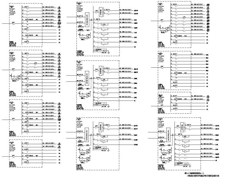 天津高层建筑项目电气全套施工图-配电箱系统图(十一)