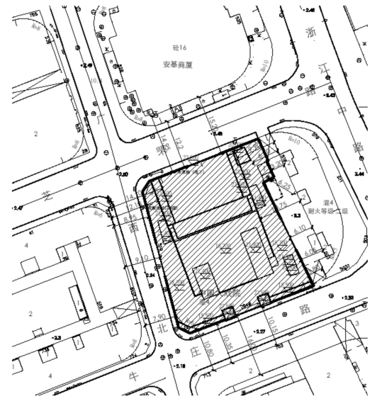 [上海]框架结构改造项目施工组织设计（168页）-地理位置平面图