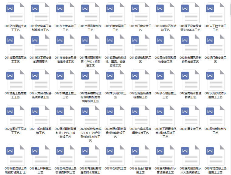 cad字体大全免费下载资料下载-[免费下载]627种施工工艺工法详解大全