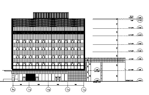 [天津]16年最新高层服务型办公楼建筑施工图（地下车库及人防）-16年最新高层服务型办公楼建筑施工图