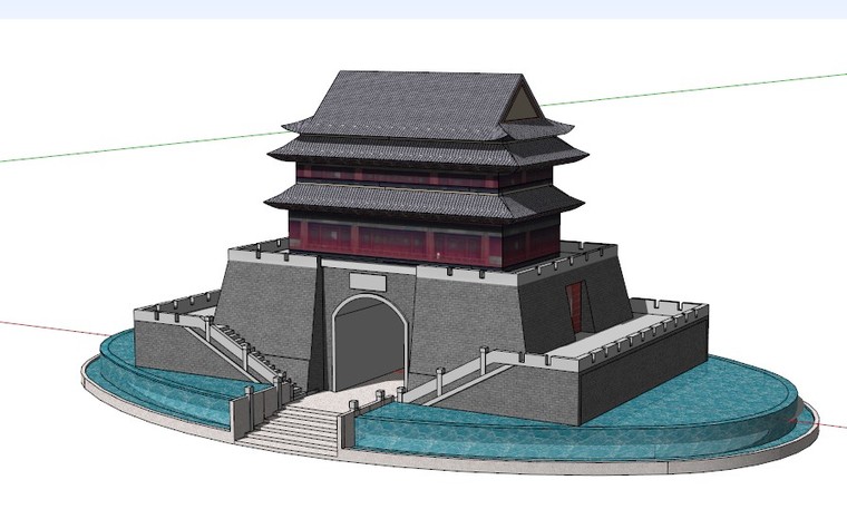 中国古建亭台楼阁塔SketchUp模型分享-SketchUpBBS·安定楼.jpg