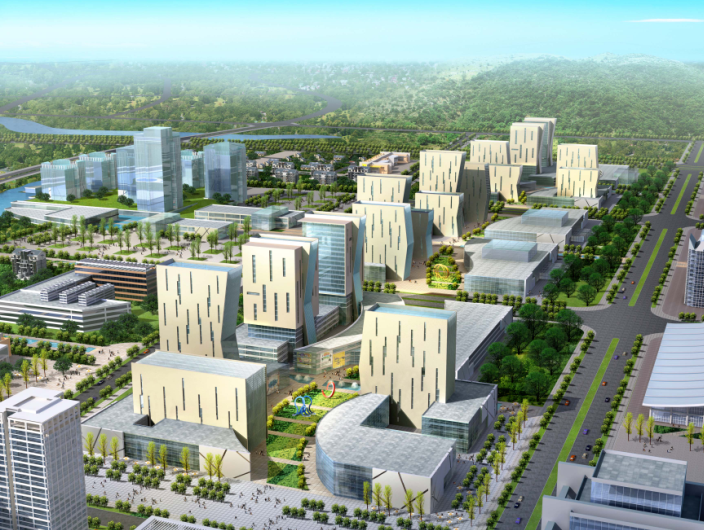 [武汉]科技新城现代服务中心区规划设计方案文本-科研创意园区效果图