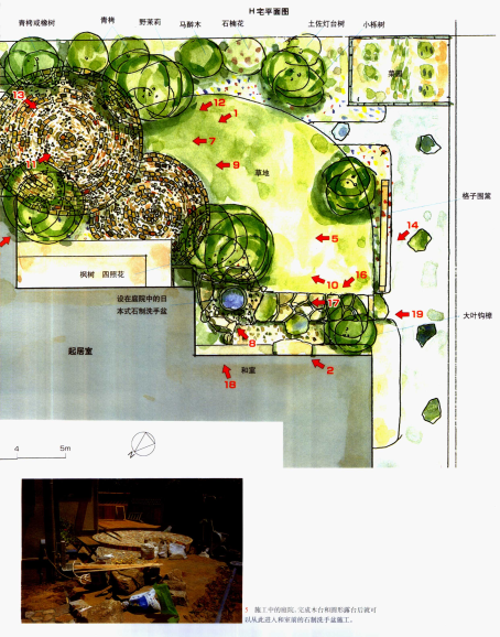 景观快题参考书目--日本庭园设计-日本庭园设计5-小庭院12