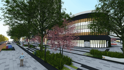 英国天空广播大厦资料下载-生态型购物中心一体化设计 | 新乡天空之城