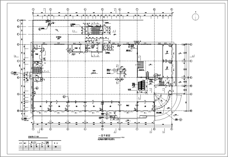 5套现代多层购物中心商业建筑设计施工图CAD-大连北市万盛多层购物广场建筑平面图