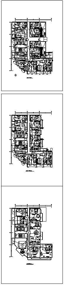 某商住两用建筑楼施工图-平面图