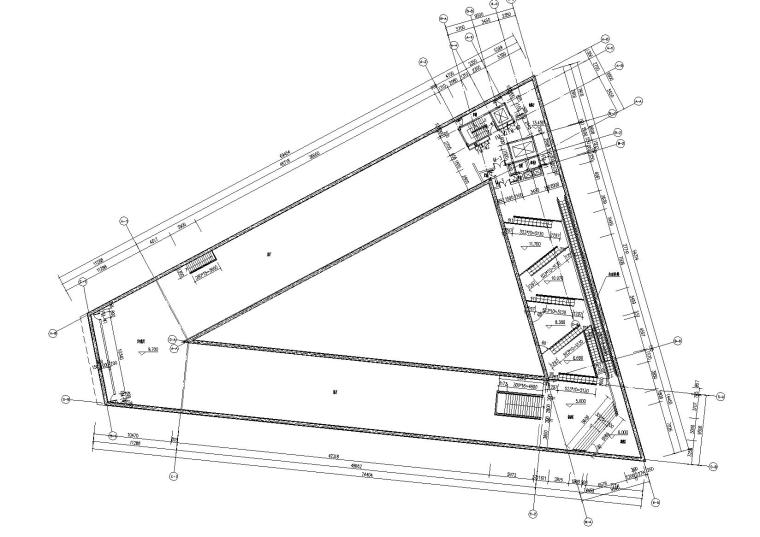 [上海]知名地产艺术中心建筑设计方案文本+建筑施工图+建筑SU模型-二层平面