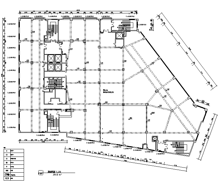 [新疆]波普风格超越火锅设计施工图（附效果图）-原始建筑图