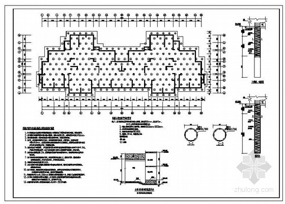孔桩混凝土资料下载-某泥浆护壁冲击成孔混凝土灌注桩设计说明及节点构造详图