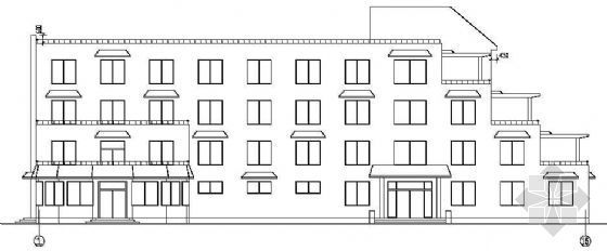 DKV养老院建筑设计资料下载-某市四层养老院建筑方案设计