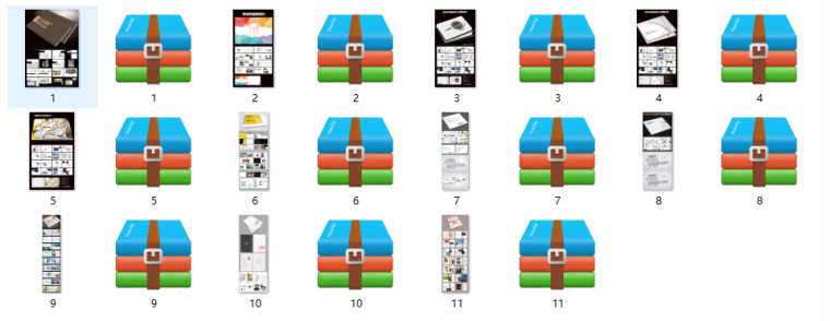 11套精品设计必备作品集排版合集PSD格式_1
