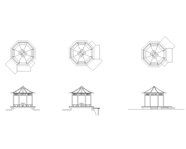 各式亭子施工图集（30套）-各式亭子施工图集 A-1八角亭