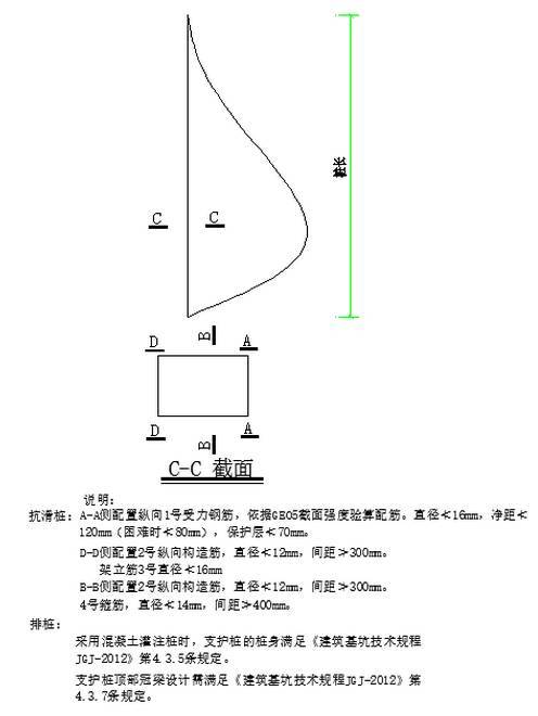 GEO5排桩施工图模板（抗滑桩、深基坑）_2