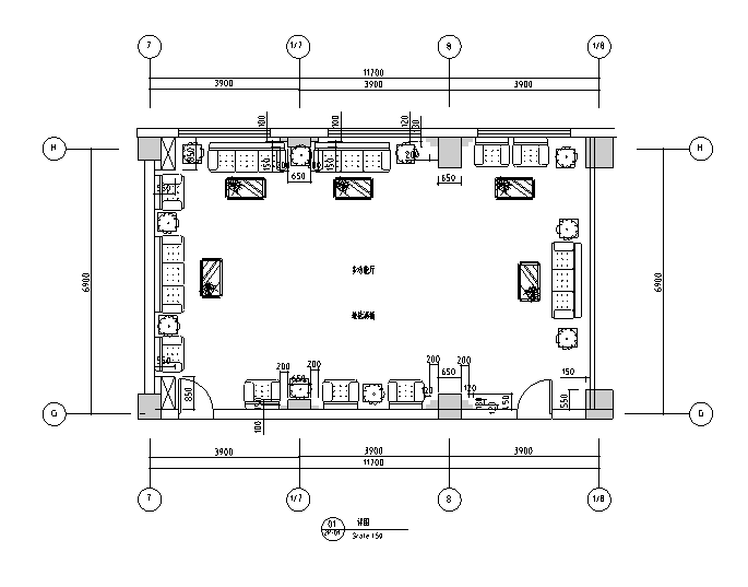 [合集]十套高层现代风格酒店建筑施工图（图纸齐全）-十套高层现代风格酒店建筑平面图